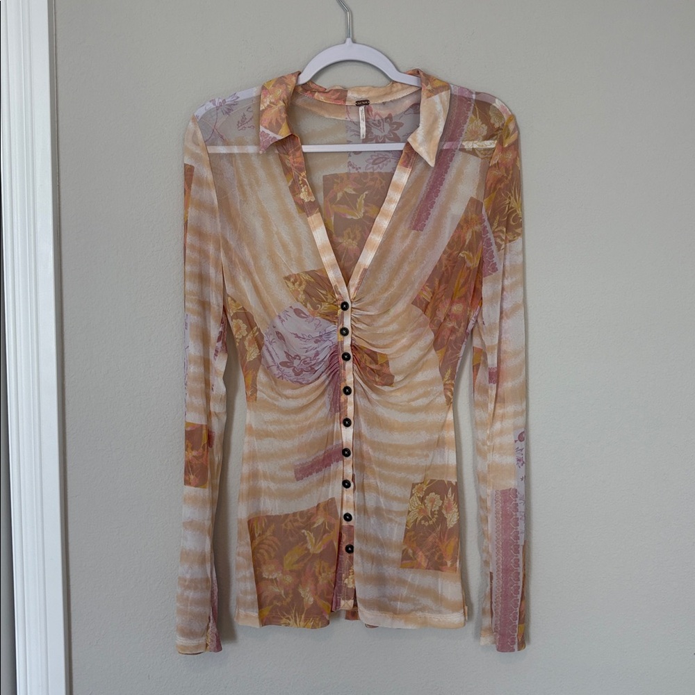 NWOT Free People Lucky Shirtee | Size L | Light Combo - Picture 4 of 6